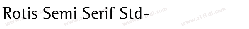 Rotis Semi Serif Std字体转换